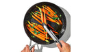 12" Locking Cooking Tongs - Black