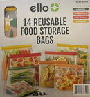 Reusable Food Storage Bags - Multicolor