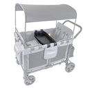 W4 Elite Wagon Black with Red Stitching & Snack Tray - Black