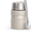16oz Stainless Steel Food Storage Jar with Spoon - Sandstone