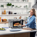 6-Slice Digital Air Fryer Oven with Integrated Probe - Silver