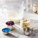 4pc Stainless Steel Measuring Cups Silver