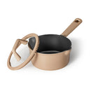 2qt Nonstick Sauce Pan with Lid - Taupe