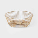 Delavan Collection Metal Wire Fruit Bowl Gold