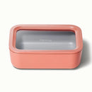 Medium Ceramic Coated Glass Food Storage Container - Perracotta