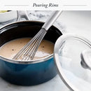 Merten & Storck Steel Core Enameled 1.5-Quart Saucepan with Lid - Aegean Teal by Greenpan