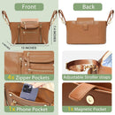 Stroller Organizer with Insulated Cup Holder - Brown