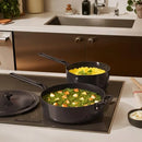 8-Piece Ceramic Cookware Set - Black