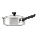 3qt Stainless Steel Covered Saute Pan