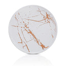 Zora Porcelain Dinner Plate Set of 4 - White