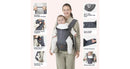 Baby Carrier with Hip Seat and Lumbar Support - Gray