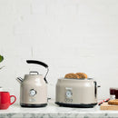 Dorset 1.7L Stainless Steel Electric Kettle - Putty: Tea Kettle with Overheat Protection & 360° Rotating Base