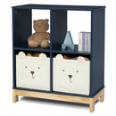 Brannan Bear Bookcase with Bins - Navy