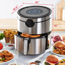 AirCrisp Pro Digital Air Fryer - Silver Stainless Steel 6qt Air Fryer