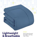 Luxury 7-Piece Comforter & Sheet Set Queen - Blue