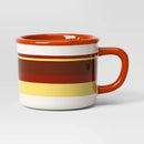 13.5 fl oz Set of 2 Stoneware Camper Mugs Striped - Room Essentials™