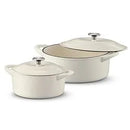 Dutch Oven 2-Pack Set, 7 Quart & 4 Quart Off-White