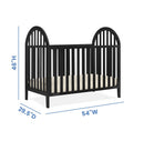 Milano 4-in-1 Convertible Crib - Midnight Gray