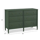 Frem 6-Drawer Dresser - Forest Green