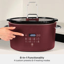 6QT Programmable Slow Cooker - Cabernet Red