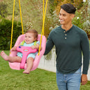2-in-1 Snug n Secure Toddler/Bucket Swing - Pink