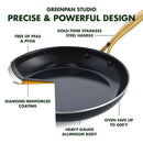 10" Ceramic Nonstick Frying Pan - Black