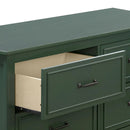 Charlie 6-Drawer Double Dresser - Forest Green