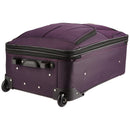 4pc Softside Checked Luggage Set - Purple