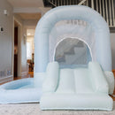 Bounceland Mini Inflatable Bounce House with Ball Pit - Pastel Mist
