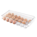 Plastic Egg Holder Fridge Organizer - Clear