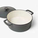 5.5qt Enamel Dutch Oven - Grey