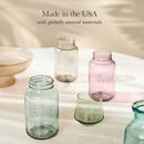 32oz Glass Regular Mouth Mason Jar - Seafoam Green