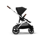 Gazelle S 2 Stroller - Silver Frame with Moon Black Seat