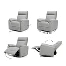 Suzy Recliner and Swivel Glider - Frost Grey
