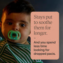 Stay Put Pacifier Set - 0-6 Months