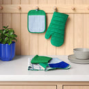 6-Piece Kitchen Textile Set - Green