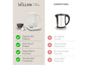 Gooseneck Electric Kettle - White