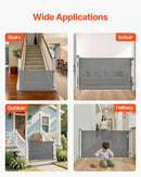 Retractable Baby Gate - Gray