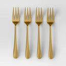 4-Piece Cocktail Fork Set - Gold