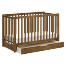 Colby 4-in-1 Convertible Crib with Trundle Drawer - Walnut