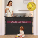 Retractable Baby Gate - Black