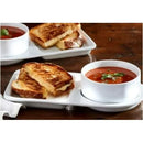Soup Bowl and Sandwich Plate Set - White