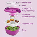 Salad Stackable Lunch Container - Purple