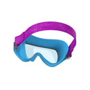 Kids' Swim Mask with Fabric Strap - Blue/Purple
