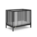 Teddi Convertible Mini Crib with Mattress - Black