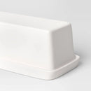 Stoneware Butter Dish White