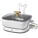 5-in-1 Electric Expandable Skillet - White