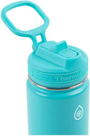 Insulated Stainless Steel Water Bottle - Red and Aquamarine