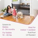 33 in. Tall X 71 in. W Retractable Baby Gate Black