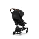 COYA Stroller - Chrome Dark Brown Frame + Sepia Black Seat